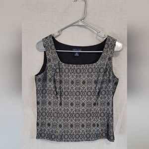 Anne Taylor Silk Tailored Sleeveless Top